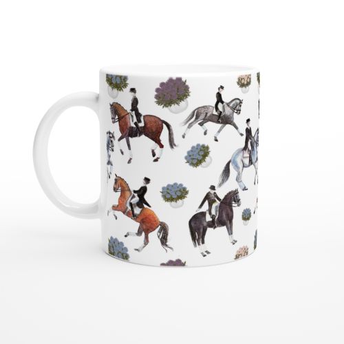 Dancing Dressage Horses Mug